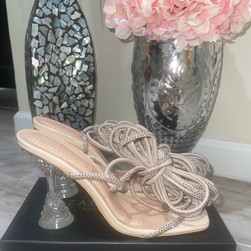 AZALEA WANG MULE SANDAL IN NUDE - SIZE 7.5